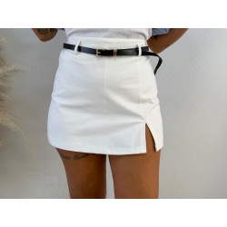 Falda pantalón blanca