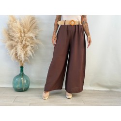 Pantalón fluido cinturón...