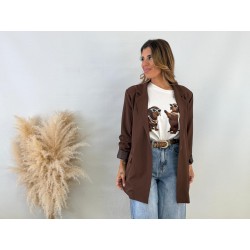 Blazer marrón chocolate