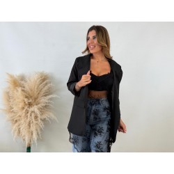 Blazer botón negra