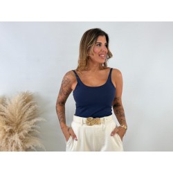 Camiseta tirantes azul