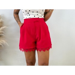 Pantalón encaje rojo