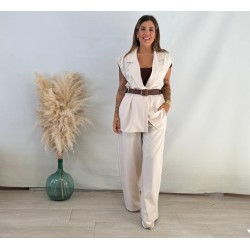 Conjunto chaleco cinturón