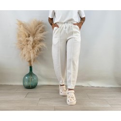Pantalón sport blanco