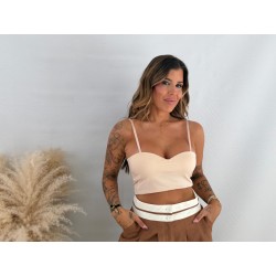 Top cascos beige