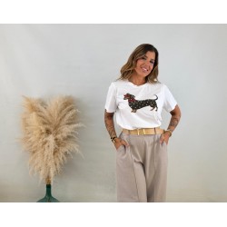 Camiseta perro chinchetas