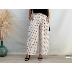 Pantalón midi lunares