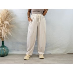 Pantalón sport beige