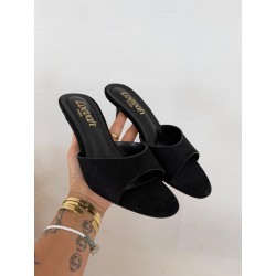 Sandalias tacón negra
