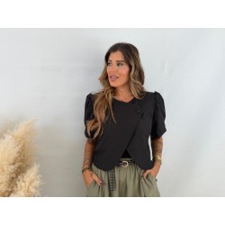 Chaqueta globo negra