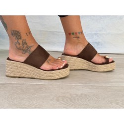 Cuñas anillo marrón