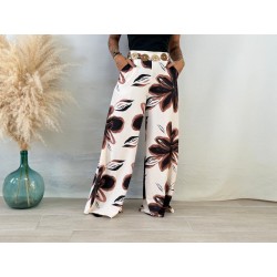 Pantalón palazo estampado