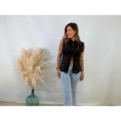 Camisa japonesa negra