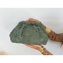 Bolso crochet verde