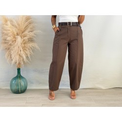Pantalón balloon cinturón...