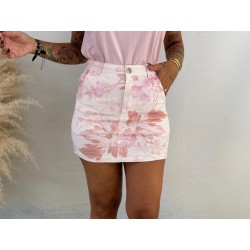 Falda vaquera floral