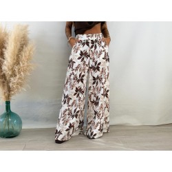 Pantalón palazo estampado