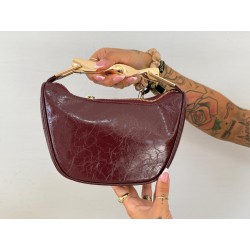 Bolso luna burdeos
