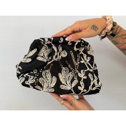 Bolso sacó lentejuelas negro