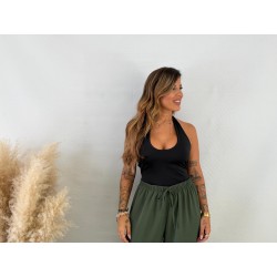 Camiseta licra cuello negra