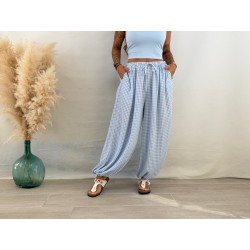 Pantalón jogger cuadros...