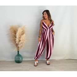 Mono jogger rayas rosa