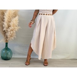 Pantalón ovalado beige