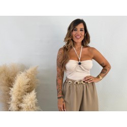 Top bola beige