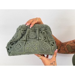 Bolso crochet verde