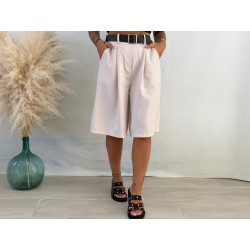 Pantalón cinturón beige