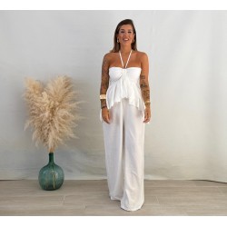 Mono volantes blanco