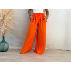 Pantalón bambula naranja