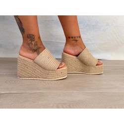 Cuñas altas esparto
