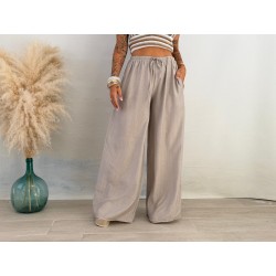 Pantalón bambula taupe