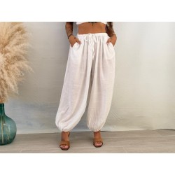 Pantalón bambula blanco