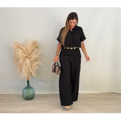 Conjunto camisa abierta