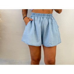 Pantalón corto fino vaquero