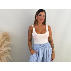 Body canalé blanco