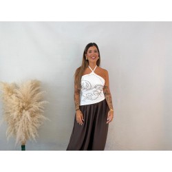 Camiseta tachas blanca