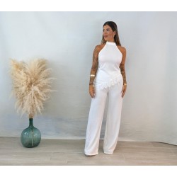 Conjunto encaje blanco