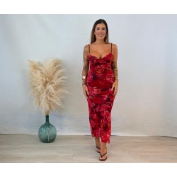 Vestido tull estampado
