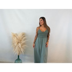 Vestido crochet verde
