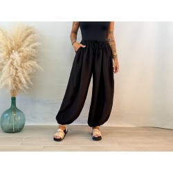 Pantalón jogger bambula negro