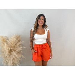 Camiseta corta licra blanca