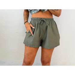 Pantalón corto bambula verde