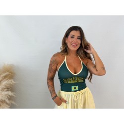 Camiseta cuello Brasil