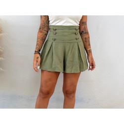 Pantalón lino verde