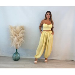 Conjunto lino amarillo