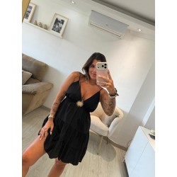 Vestido bambúla negro