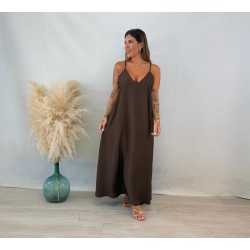 Vestido piedras marrón (2...